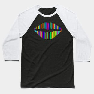 Rainbow Lips of Love Baseball T-Shirt